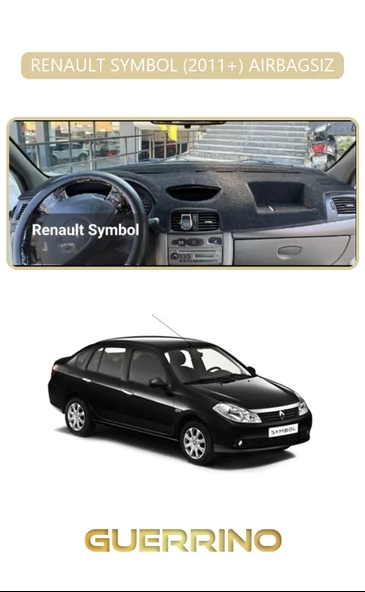 Guerrino  RENAULT SYMBOL 2011+ AIRBAGSIZTORPİDO KORUMA HALISI BEJ KENAR ürün görseli