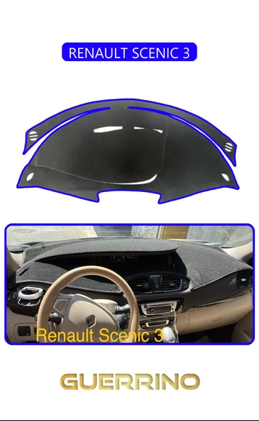 Guerrino  RENAULT SCENIC 3TORPİDO KORUMA HALISI MAVİ KENAR ürün görseli
