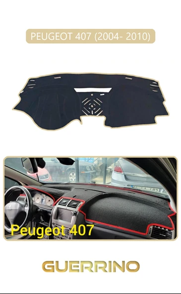 Guerrino  PEUGEOT 407 (2004- 2010)TORPİDO KORUMA HALISI BEJ KENAR ürün görseli