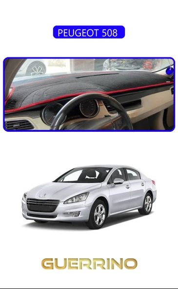 Guerrino  PEUGEOT 508 TORPİDO KORUMA HALISI MAVİ KENAR ürün görseli