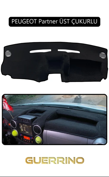 Guerrino  PEUGEOT Partner ÜST ÇUKURLUTORPİDO KORUMA HALISI SİYAH KENAR ürün görseli