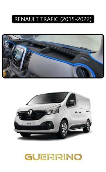 Guerrino  RENAULT TRAFIC (2015-2022)TORPİDO KORUMA HALISI SİYAH KENAR ürün görseli
