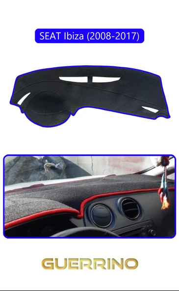 Guerrino  SEAT Ibiza (2008-2017)TORPİDO KORUMA HALISI MAVİ KENAR ürün görseli