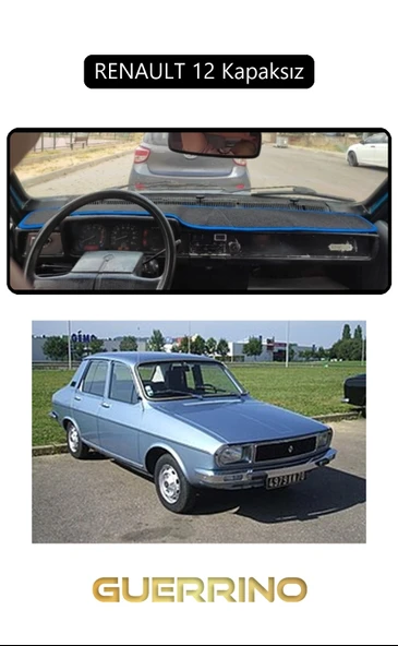 Guerrino  RENAULT 12 - Toros   KAPAKSIZTORPİDO KORUMA HALISI SİYAH KENAR ürün görseli