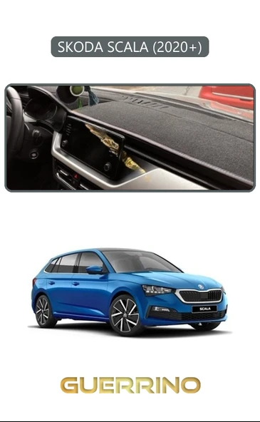 Guerrino  SKODA SCALA - KAMIQ 2020+TORPİDO KORUMA HALISI GRİ KENAR ürün görseli