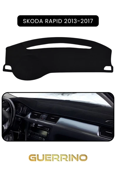 Guerrino  SKODA Rapid (2013-2017) TORPİDO KORUMA HALISI SİYAH KENAR ürün görseli