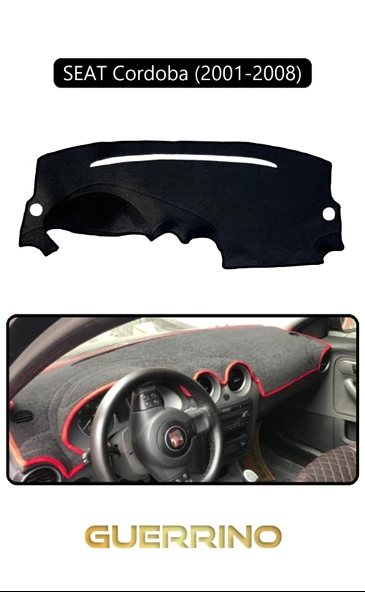 Guerrino  SEAT Cordoba (2001-2008)TORPİDO KORUMA HALISI SİYAH KENAR ürün görseli