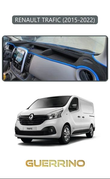 Guerrino  RENAULT TRAFIC (2015-2022)TORPİDO KORUMA HALISI GRİ KENAR ürün görseli