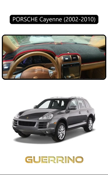 Guerrino  PORSCHE Cayenne (2002-2010) - (955 / 957; )TORPİDO KORUMA HALISI SİYAH KENAR ürün görseli
