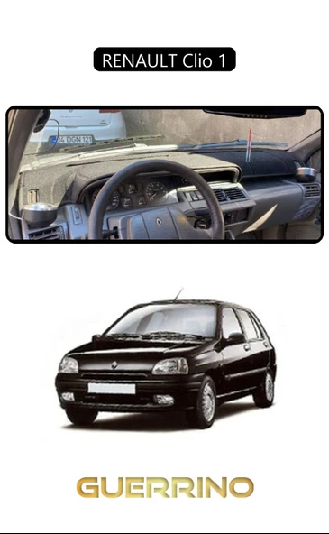 Guerrino  RENAULT Clio 1TORPİDO KORUMA HALISI SİYAH KENAR ürün görseli