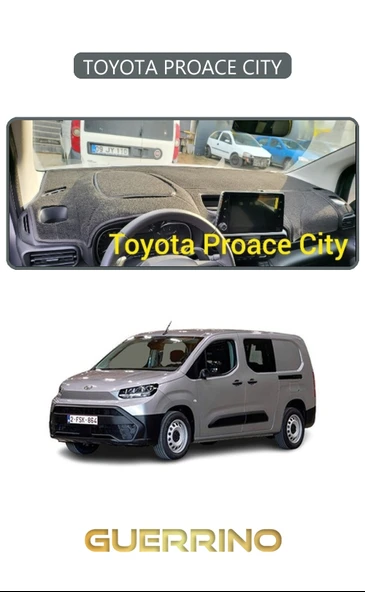 Guerrino  TOYOTA PROACE CITYTORPİDO KORUMA HALISI GRİ KENAR ürün görseli