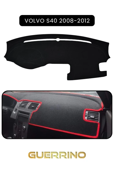 Guerrino  VOLVO S40 (2008-2012)TORPİDO KORUMA HALISI SİYAH KENAR ürün görseli