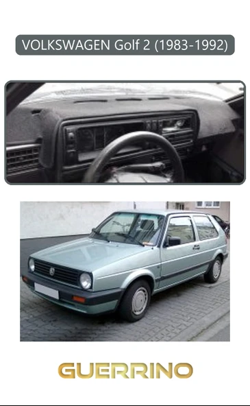 Guerrino  VOLKSWAGEN Golf 2(1983-1992)TORPİDO KORUMA HALISI GRİ KENAR ürün görseli