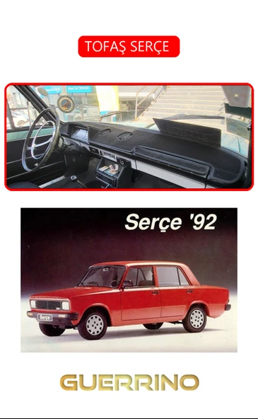 Guerrino  TOFAŞ SERÇE TORPİDO KORUMA HALISI KIRMIZI KENAR ürün görseli