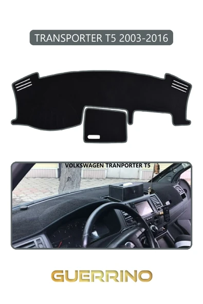 Guerrino  VOLKSWAGEN T5 (2003-2016)TORPİDO KORUMA HALISI GRİ KENAR ürün görseli