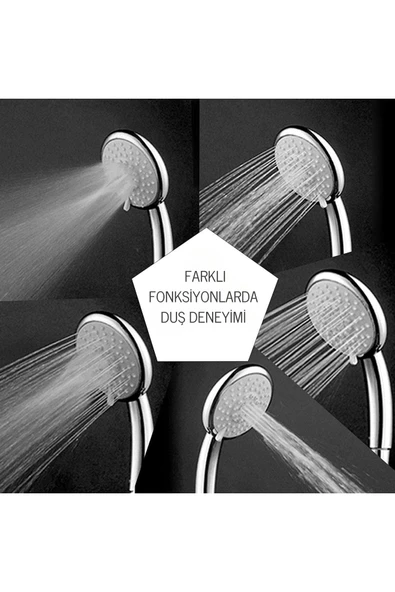 DESIPHON Yüksek Basınçlı Ultra Fonksiyonlu Ultra Lüx Duş başlığı