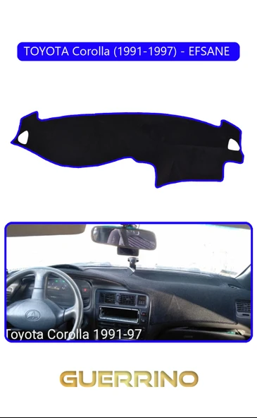 Guerrino  TOYOTA Corolla (1991-1997) - EFSANE TORPİDO KORUMA HALISI MAVİ KENAR ürün görseli