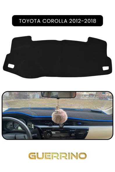Guerrino  TOYOTA Corolla (2012-2018)TORPİDO KORUMA HALISI SİYAH KENAR ürün görseli