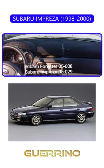 Guerrino  SUBARU IMPREZZA (1998-2000)TORPİDO KORUMA HALISI MAVİ KENAR ürün görseli