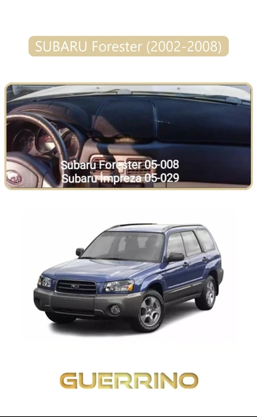 Guerrino  SUBARU Forester (2002-2008)TORPİDO KORUMA HALISI BEJ KENAR ürün görseli