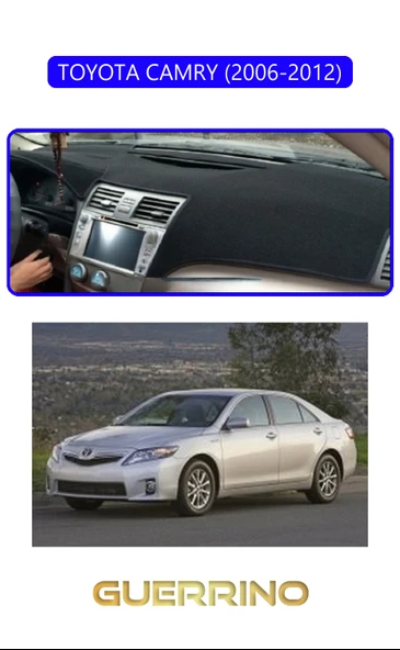 Guerrino  TOYOTA CAMRY (2006-2012)TORPİDO KORUMA HALISI MAVİ KENAR ürün görseli