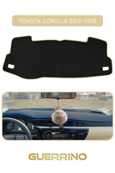 Guerrino  TOYOTA Corolla (2012-2018)TORPİDO KORUMA HALISI BEJ KENAR ürün görseli