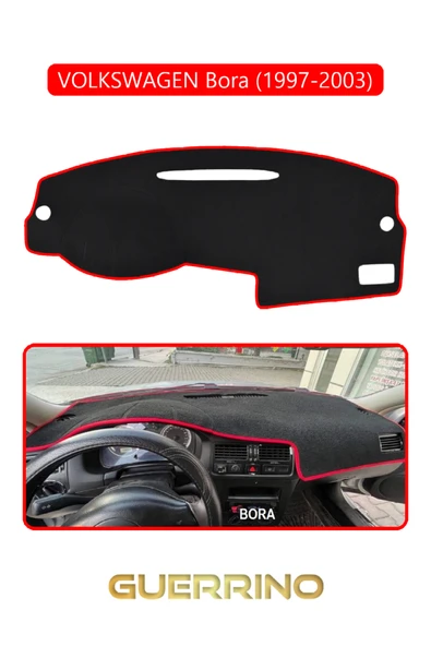 Guerrino  VOLKSWAGEN BORA (1997-2003) TORPİDO KORUMA HALISI KIRMIZI KENAR ürün görseli