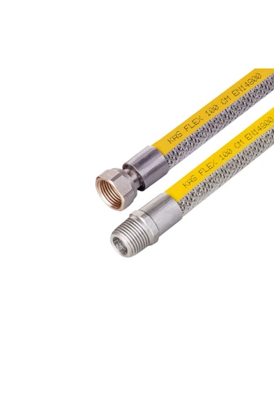 DESIPHON 125 Cm Doğalgaz Flex Bağlantı Hortumu - Gaz Flexi Boru | Ocak, Fırın, Soba Uyumlu - 2