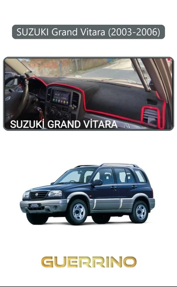 Guerrino  SUZUKI Grand Vitara (2003-2006) TORPİDO KORUMA HALISI GRİ KENAR ürün görseli