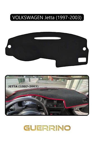 Guerrino  VOLKSWAGEN Jetta (1997-2003) TORPİDO KORUMA HALISI SİYAH KENAR ürün görseli