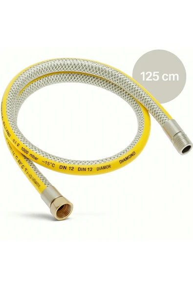 DESIPHON 125 Cm Doğalgaz Flex Bağlantı Hortumu - Gaz Flexi Boru | Ocak, Fırın, Soba Uyumlu - 4