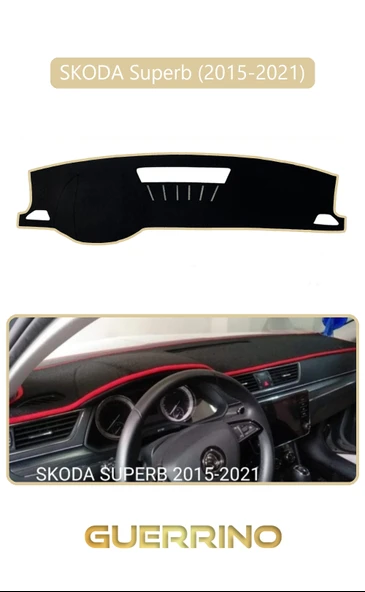 Guerrino  SKODA Superb (2015-2021)TORPİDO KORUMA HALISI BEJ KENAR ürün görseli