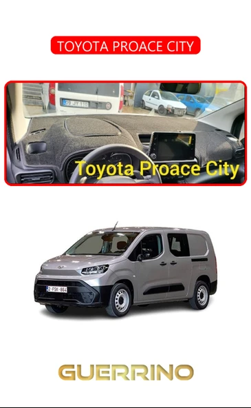 Guerrino  TOYOTA PROACE CITYTORPİDO KORUMA HALISI KIRMIZI KENAR ürün görseli