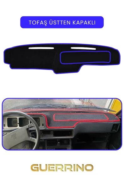Guerrino  TOFAŞ ÜSTTEN KAPAKLITORPİDO KORUMA HALISI MAVİ KENAR ürün görseli