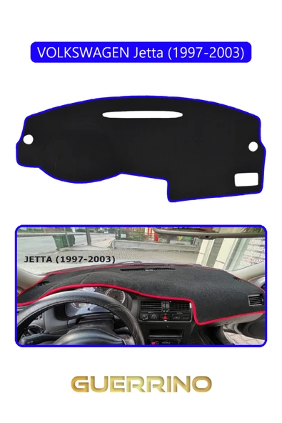 Guerrino  VOLKSWAGEN Jetta (1997-2003) TORPİDO KORUMA HALISI MAVİ KENAR ürün görseli