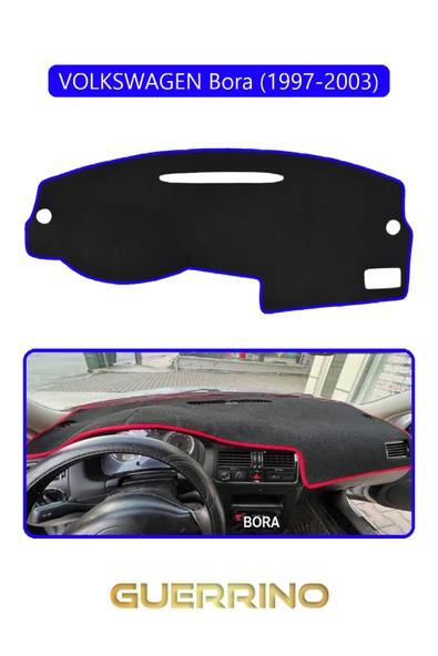 Guerrino  VOLKSWAGEN BORA (1997-2003) TORPİDO KORUMA HALISI MAVİ KENAR ürün görseli