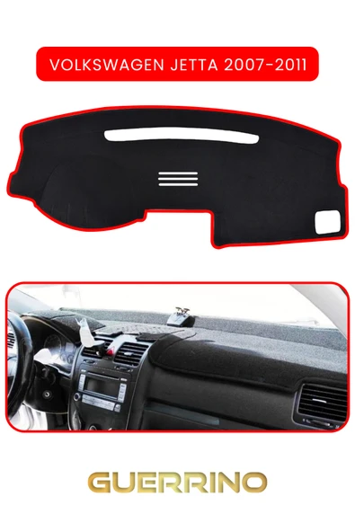 Guerrino  VOLKSWAGEN Jetta (2007-2011)TORPİDO KORUMA HALISI KIRMIZI KENAR ürün görseli