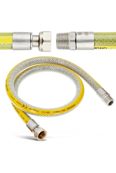 DESIPHON 125 Cm Doğalgaz Flex Bağlantı Hortumu - Gaz Flexi Boru | Ocak, Fırın, Soba Uyumlu - 5