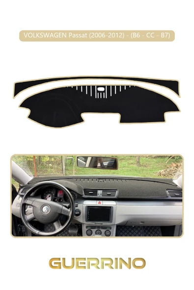 Guerrino  VOLKSWAGEN Passat (2006-2012) - (B6/CC; ) B7TORPİDO KORUMA HALISI BEJ KENAR ürün görseli