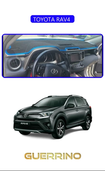 Guerrino  TOYOTA RAV4 TORPİDO KORUMA HALISI MAVİ KENAR ürün görseli