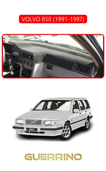 Guerrino  VOLVO 850 (1991-1997)TORPİDO KORUMA HALISI KIRMIZI KENAR ürün görseli