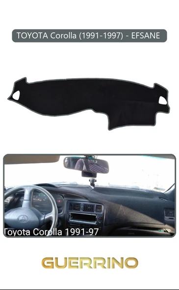 Guerrino  TOYOTA Corolla (1991-1997) - EFSANE TORPİDO KORUMA HALISI GRİ KENAR ürün görseli