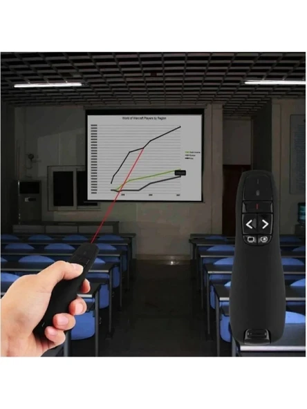 Sunum Kumandası 2.4ghz USB Kablosuz Lazer Pointer Power Point Uzaktan Kumanda Cihazı Orijinal SUNUM KUMANDASI 2 - 5