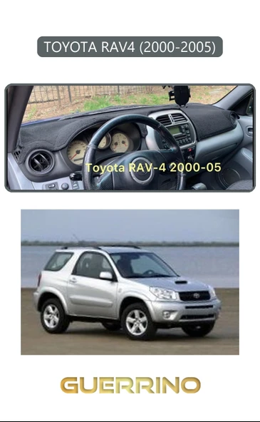 Guerrino  TOYOTA RAV4 (2000-2005)TORPİDO KORUMA HALISI GRİ KENAR ürün görseli