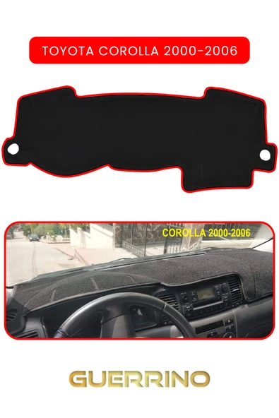 Guerrino  TOYOTA Corolla (2000-2006)TORPİDO KORUMA HALISI KIRMIZI KENAR ürün görseli