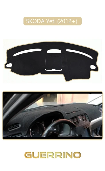 Guerrino  SKODA Yeti (2012+) TORPİDO KORUMA HALISI BEJ KENAR ürün görseli
