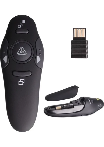 Lazer Sunum Kumandası Kablosuz Sunum Kalemi Powerpoint Slayt (SUNUM KUMANDASI1) - 3