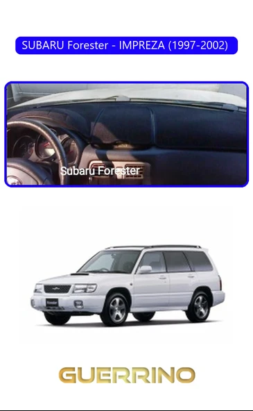 Guerrino  SUBARU Forester (1997-2002) IMPREZZATORPİDO KORUMA HALISI MAVİ KENAR ürün görseli