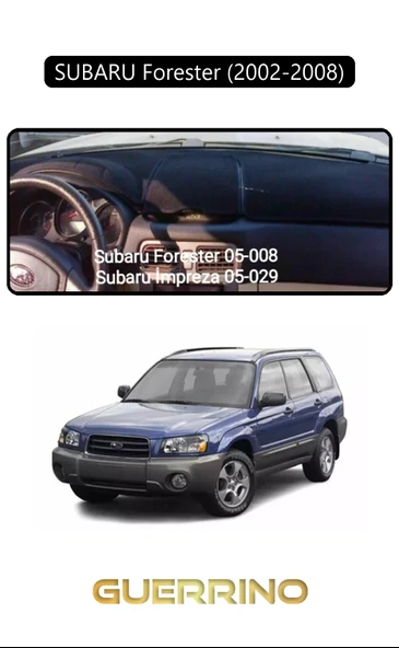 Guerrino  SUBARU Forester (2002-2008)TORPİDO KORUMA HALISI SİYAH KENAR ürün görseli