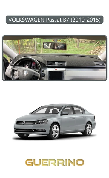 Guerrino  VOLKSWAGEN Passat B7 (2010-2015)TORPİDO KORUMA HALISI GRİ KENAR ürün görseli
